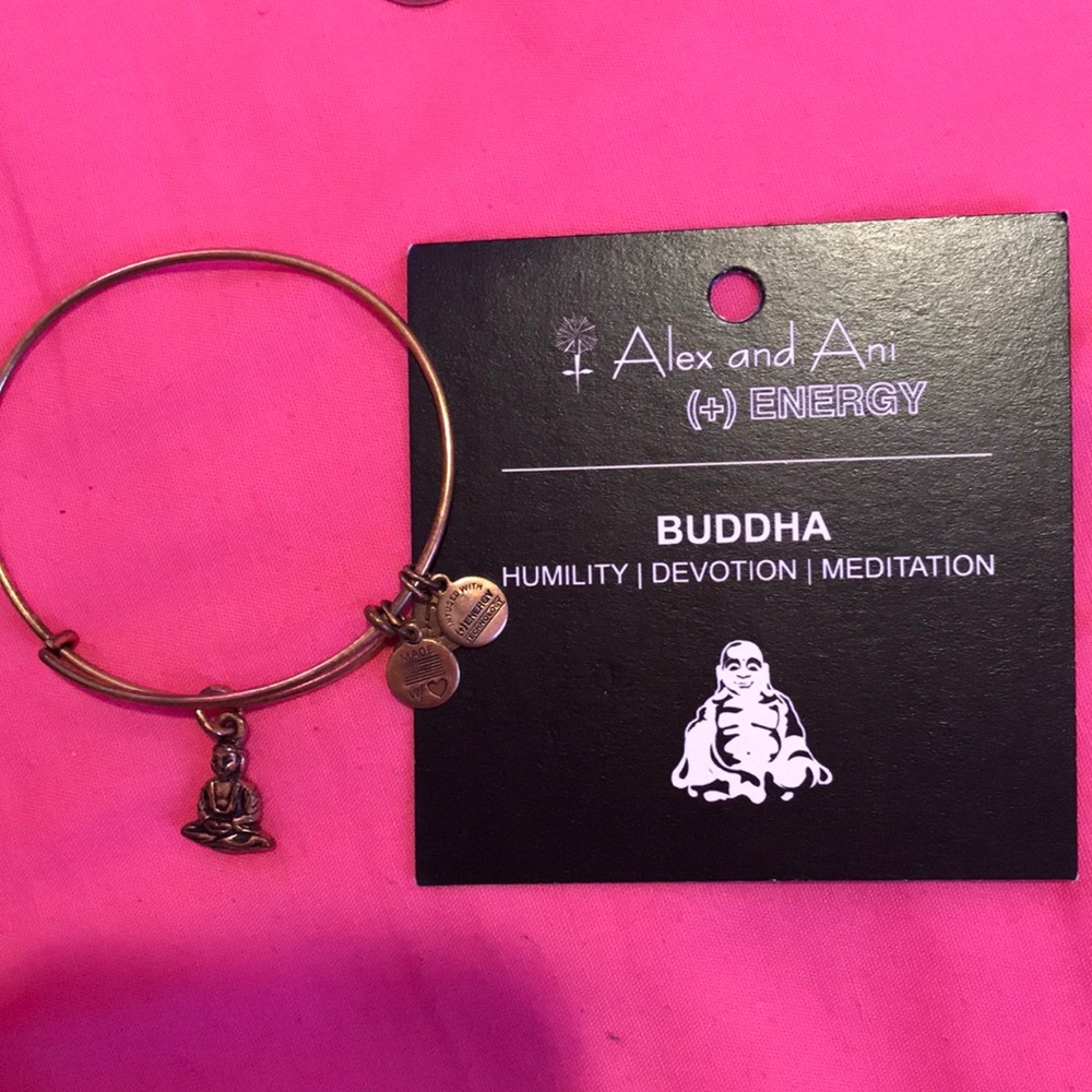 Alex and ani Buddha Russian gold bracelet